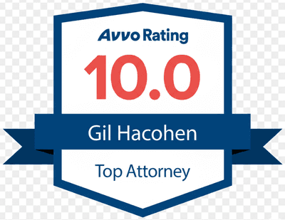 Avvo Rating 10.0 - Gil Hacohen - Top Attorney