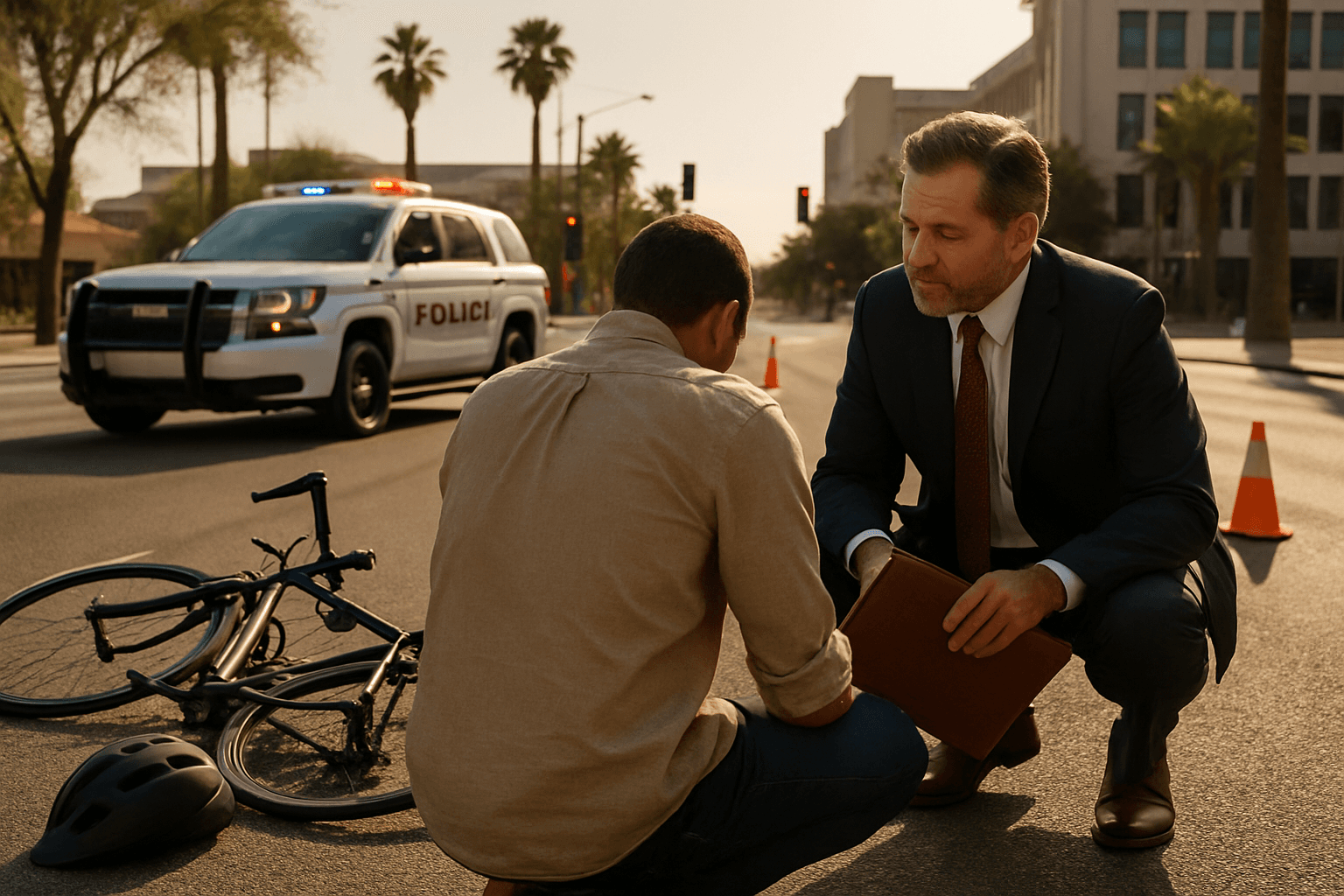 pedestrian vs cyclist accident Arizona in Arizona